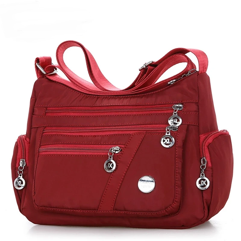 Signature Travel Essential – Lightweight Waterproof Nylon Shoulder Bag