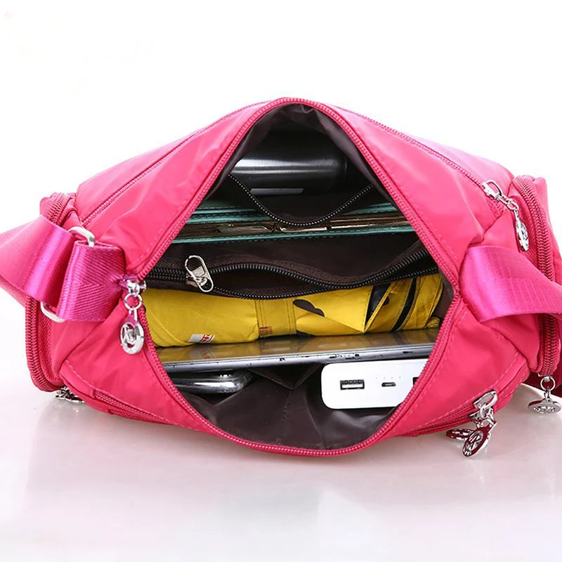 Signature Travel Essential – Lightweight Waterproof Nylon Shoulder Bag