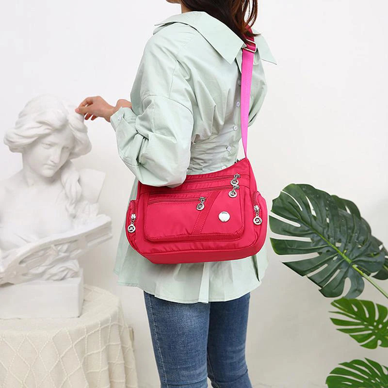 Signature Travel Essential – Lightweight Waterproof Nylon Shoulder Bag