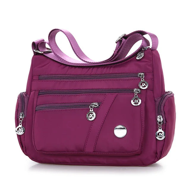 Signature Travel Essential – Lightweight Waterproof Nylon Shoulder Bag