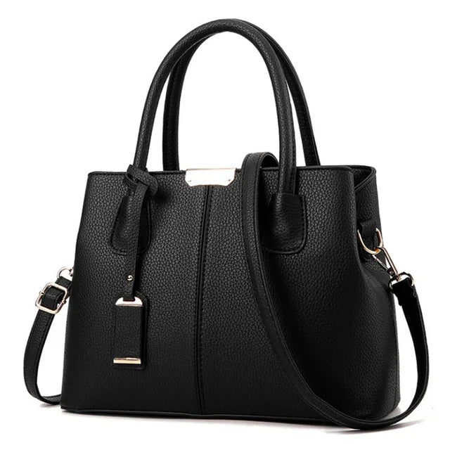 Smaller, structured bags with adjustable, branded straps.