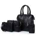 The Complete 4pcs/set Carry-All Suite – Chic Tassel Handbag & Accessory Set