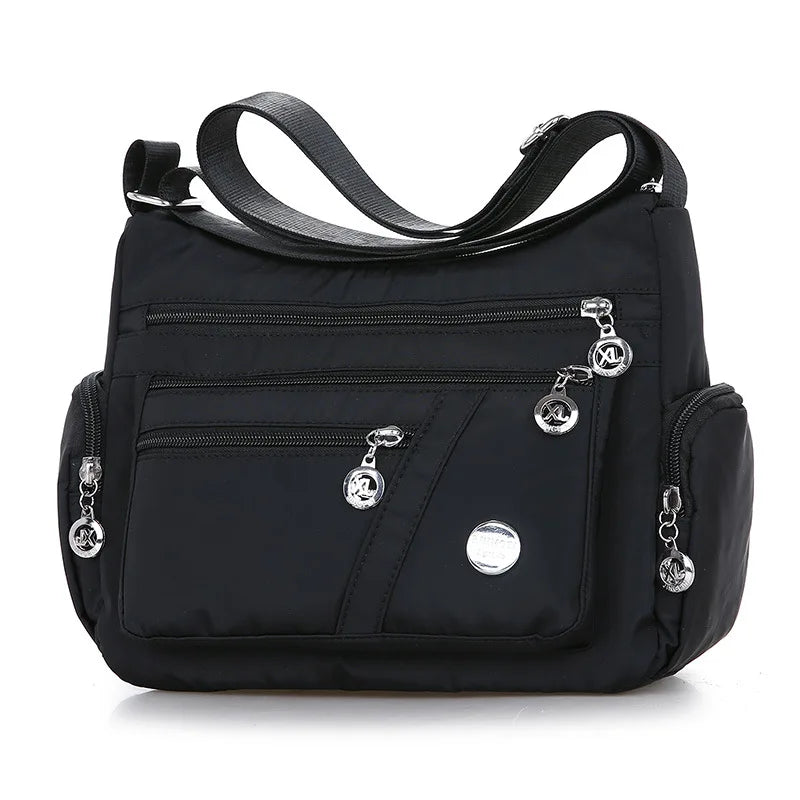 Signature Travel Essential – Lightweight Waterproof Nylon Shoulder Bag