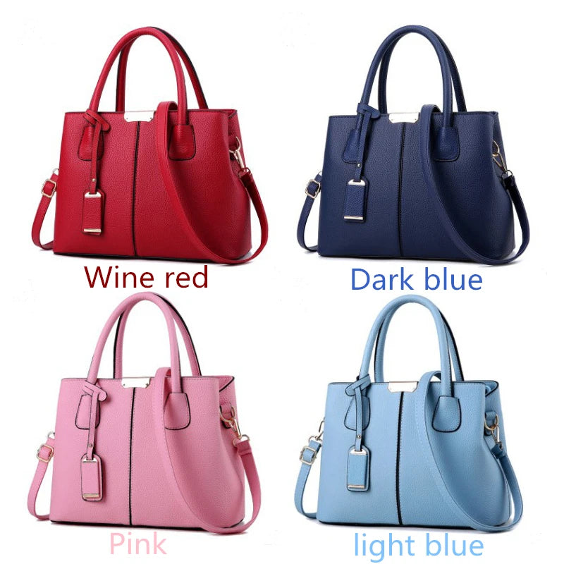 Smaller, structured bags with adjustable, branded straps.