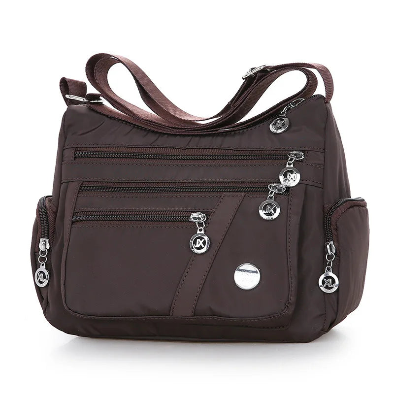 Signature Travel Essential – Lightweight Waterproof Nylon Shoulder Bag