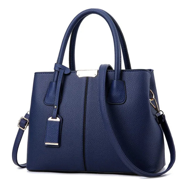 Smaller, structured bags with adjustable, branded straps.