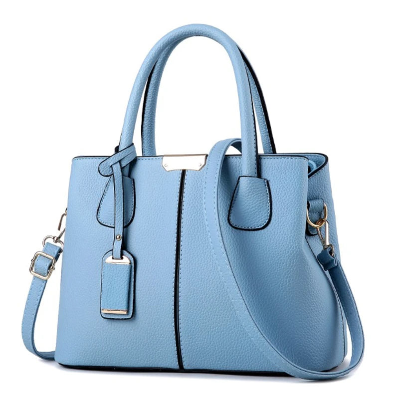 Smaller, structured bags with adjustable, branded straps.