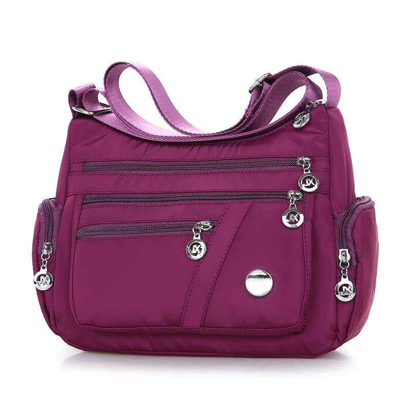 Signature Travel Essential – Lightweight Waterproof Nylon Shoulder Bag