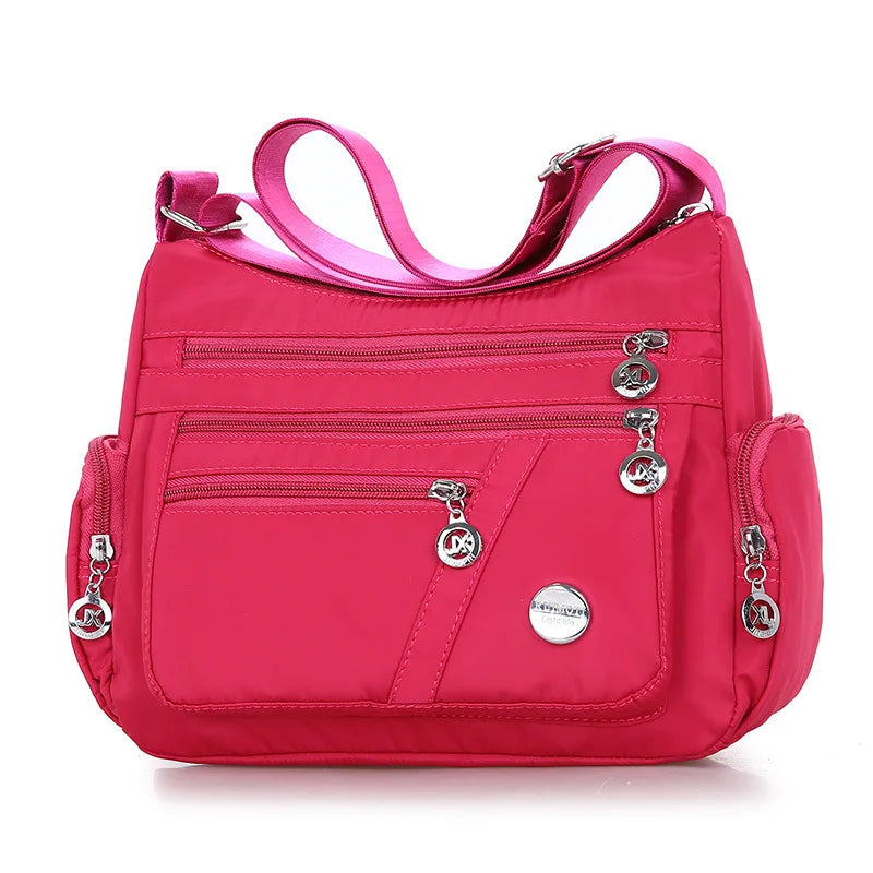 Signature Travel Essential – Lightweight Waterproof Nylon Shoulder Bag