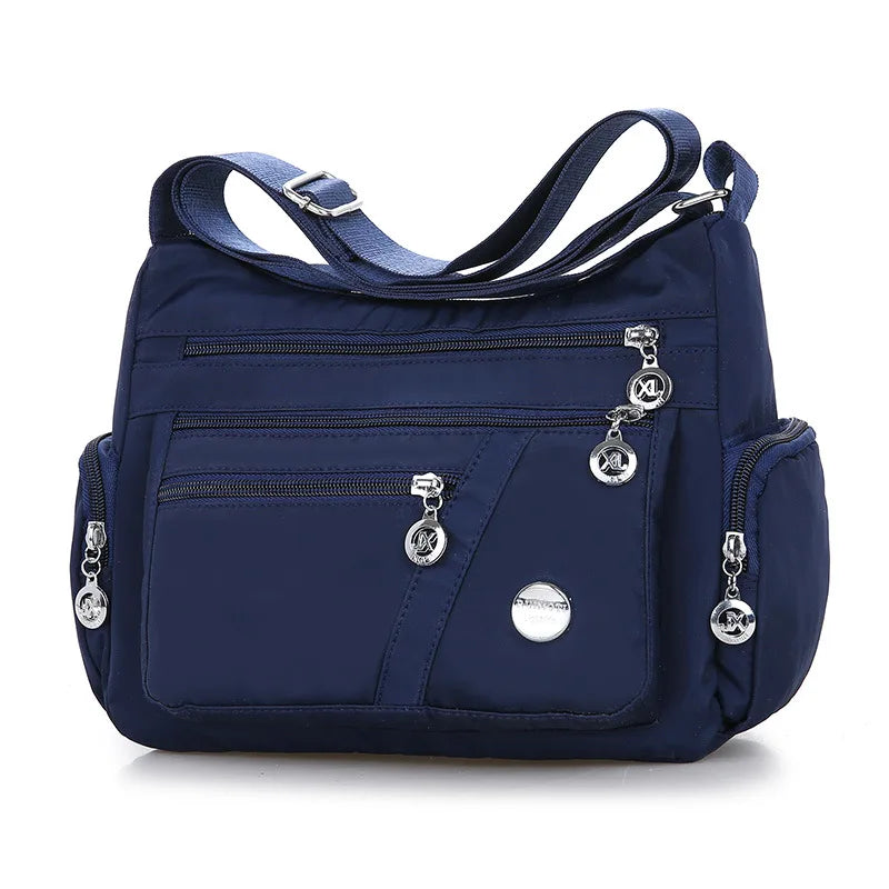 Signature Travel Essential – Lightweight Waterproof Nylon Shoulder Bag