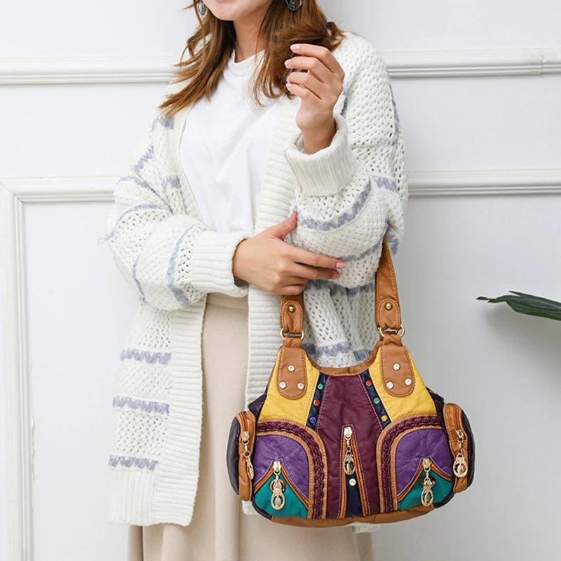 The Daily Essential Hobo – Spacious, Chic, & Organized Leather Shoulder Bag