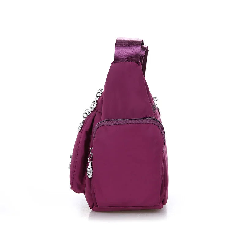 Signature Travel Essential – Lightweight Waterproof Nylon Shoulder Bag