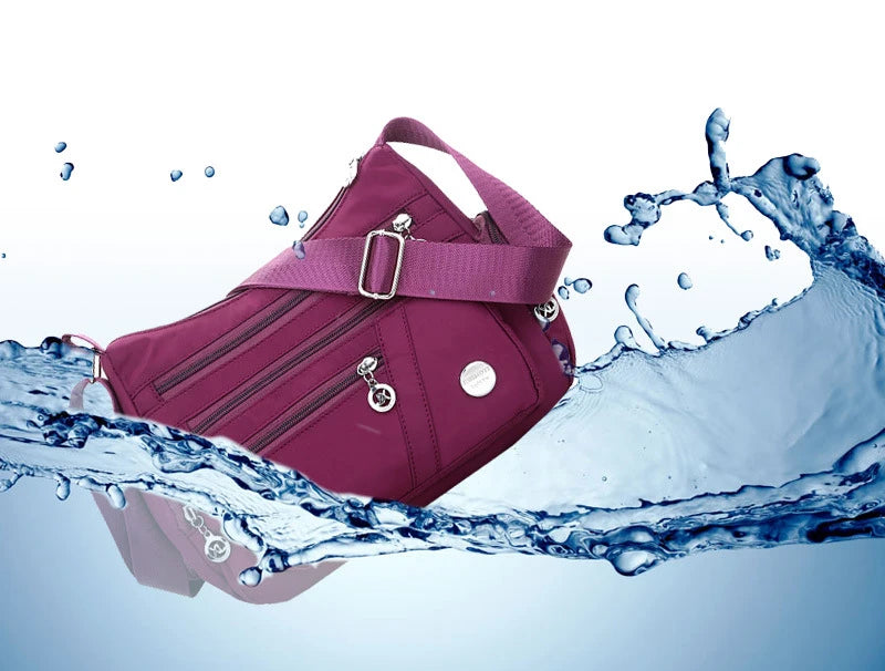 Signature Travel Essential – Lightweight Waterproof Nylon Shoulder Bag