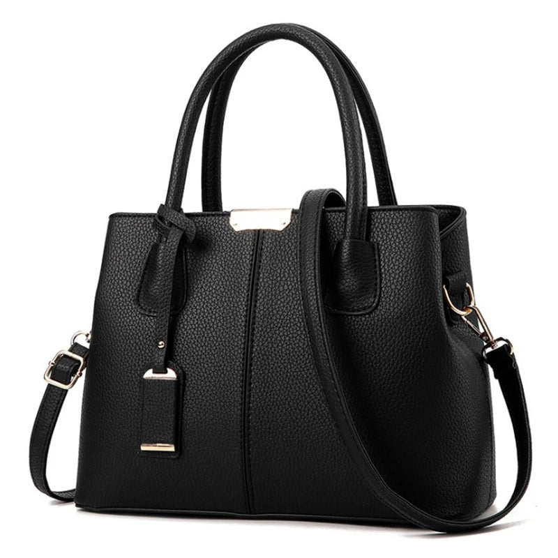 Smaller, structured bags with adjustable, branded straps.
