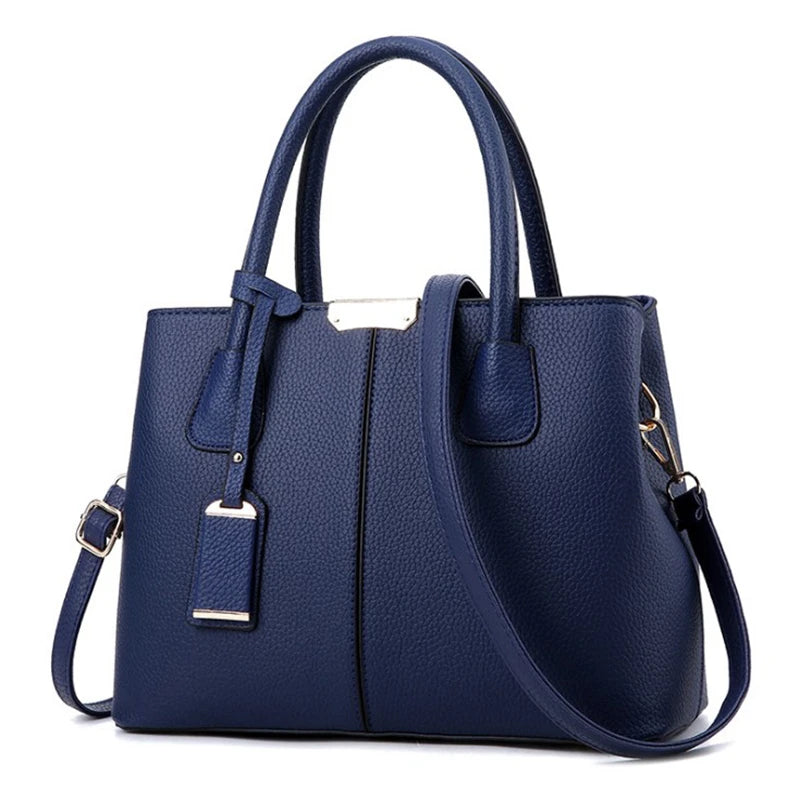 Smaller, structured bags with adjustable, branded straps.
