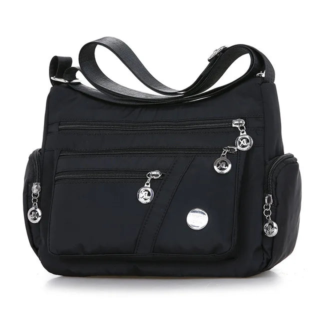 Signature Travel Essential – Lightweight Waterproof Nylon Shoulder Bag