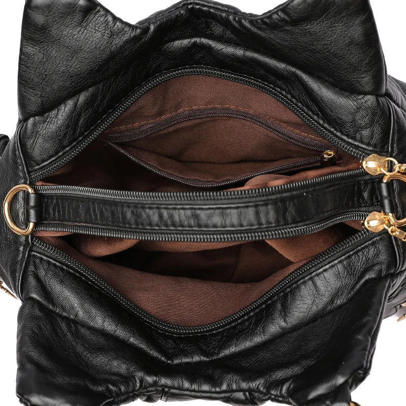 The Daily Essential Hobo – Spacious, Chic, & Organized Leather Shoulder Bag