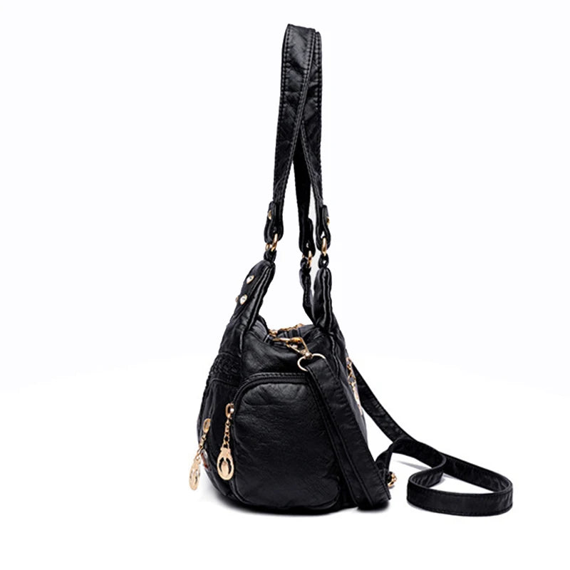 The Daily Essential Hobo – Spacious, Chic, & Organized Leather Shoulder Bag