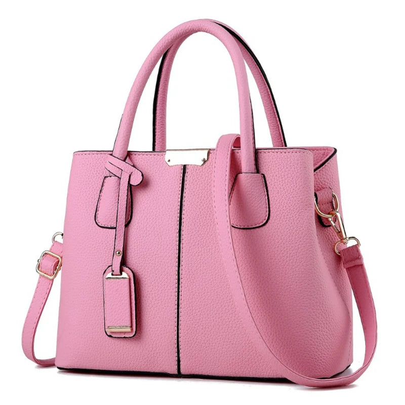 Smaller, structured bags with adjustable, branded straps.
