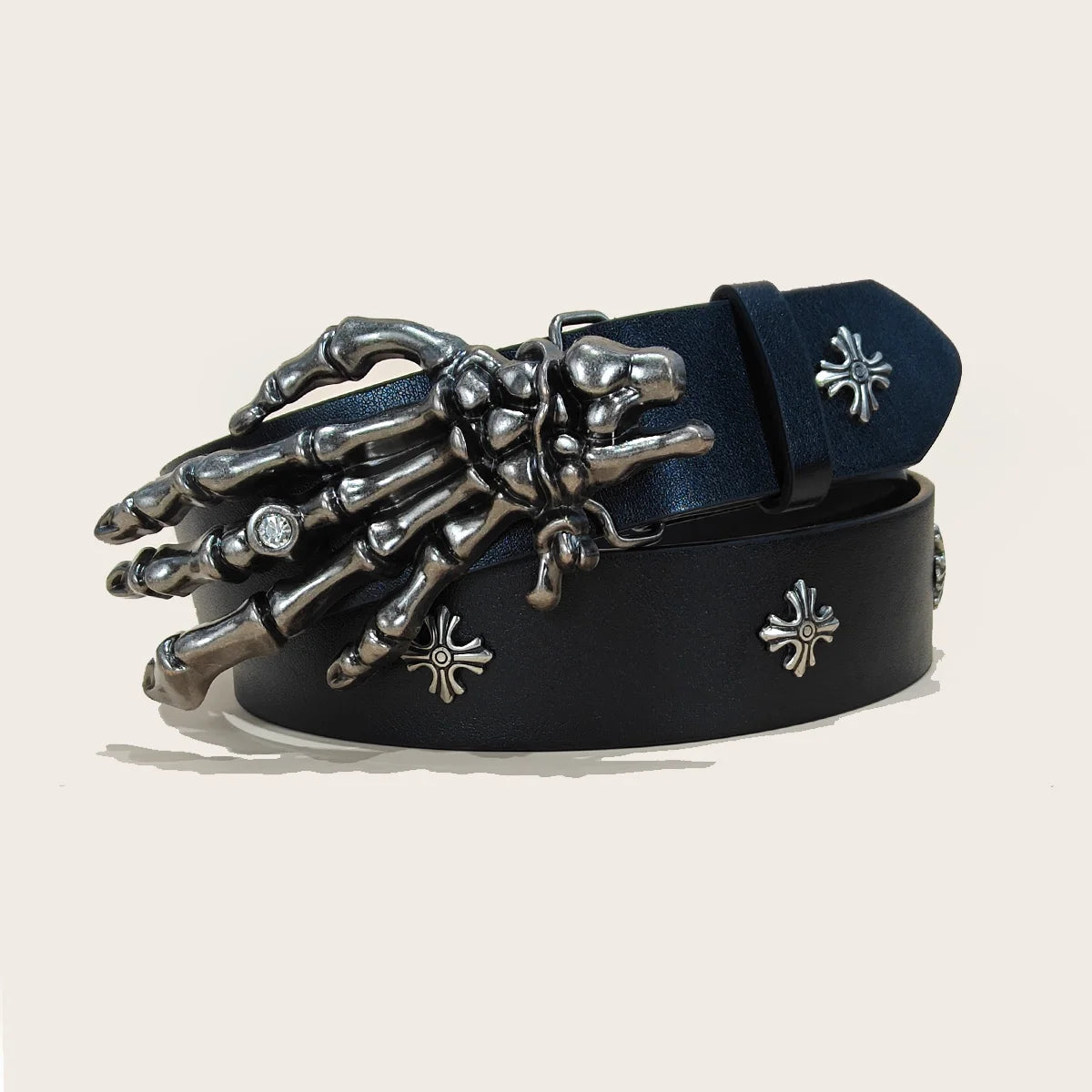 Gothic Punk Cross Hardware Belt – Premium women Fashion Accessory for Alternative Style