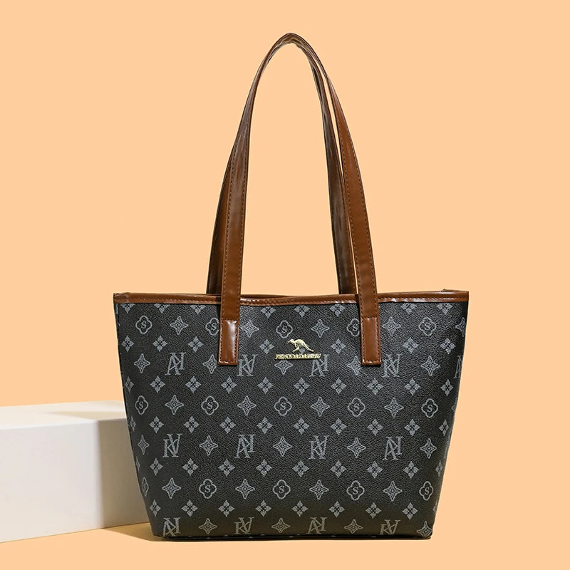 Luxe Grid-Pattern Shoulder Bag – The Ultimate Daily Carry-All