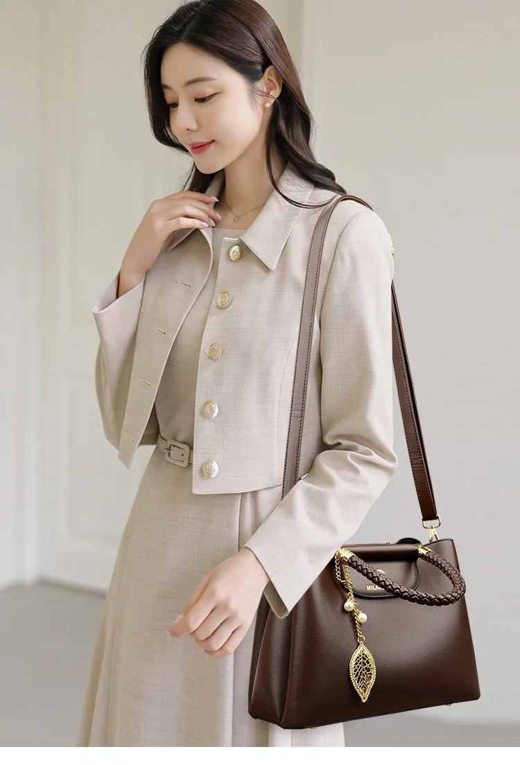 The Daily Luxe Satchel – Versatile & Durable Real Leather Carry-All