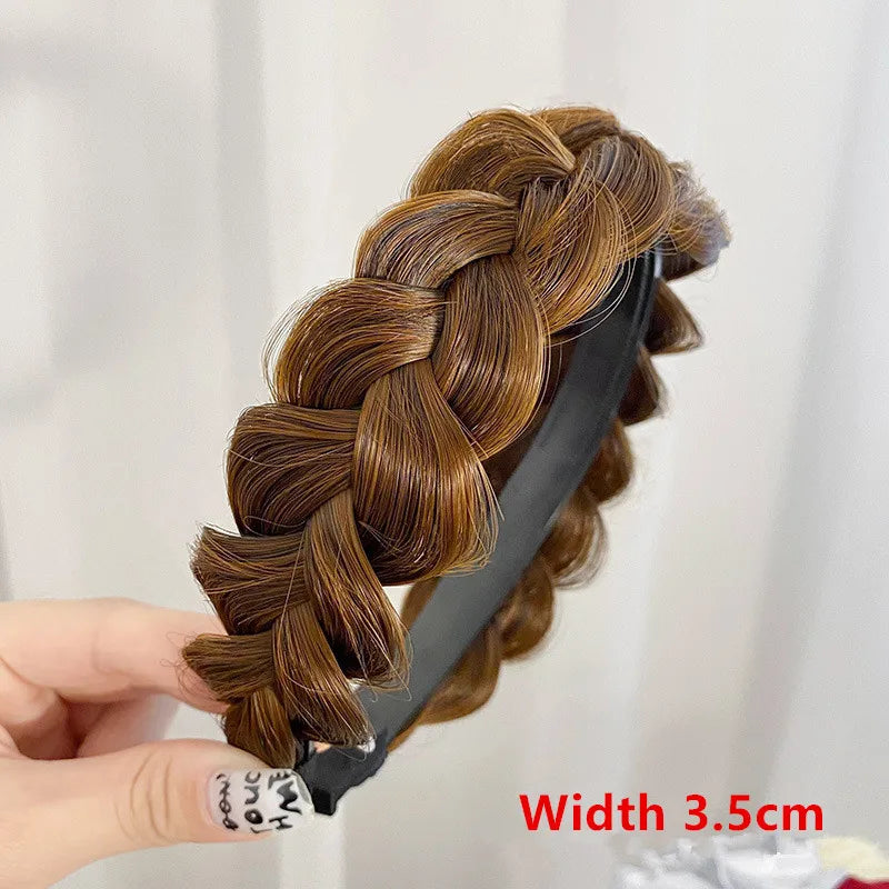 The Instant Braided Hair Band: Bohemian Synthetic Hair Headpiece for Effortless Elegance
