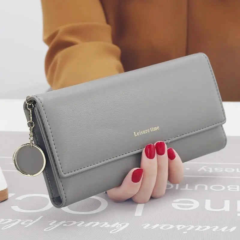 The Ultimate Daily Organizer – Spacious Trifold Long Wallet & Card Holder