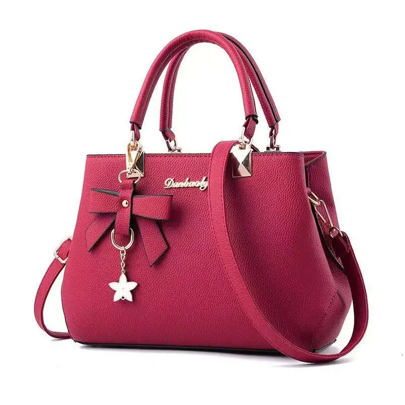 The Sweet Commuter – Korean-Style Bow Handbag & Messenger