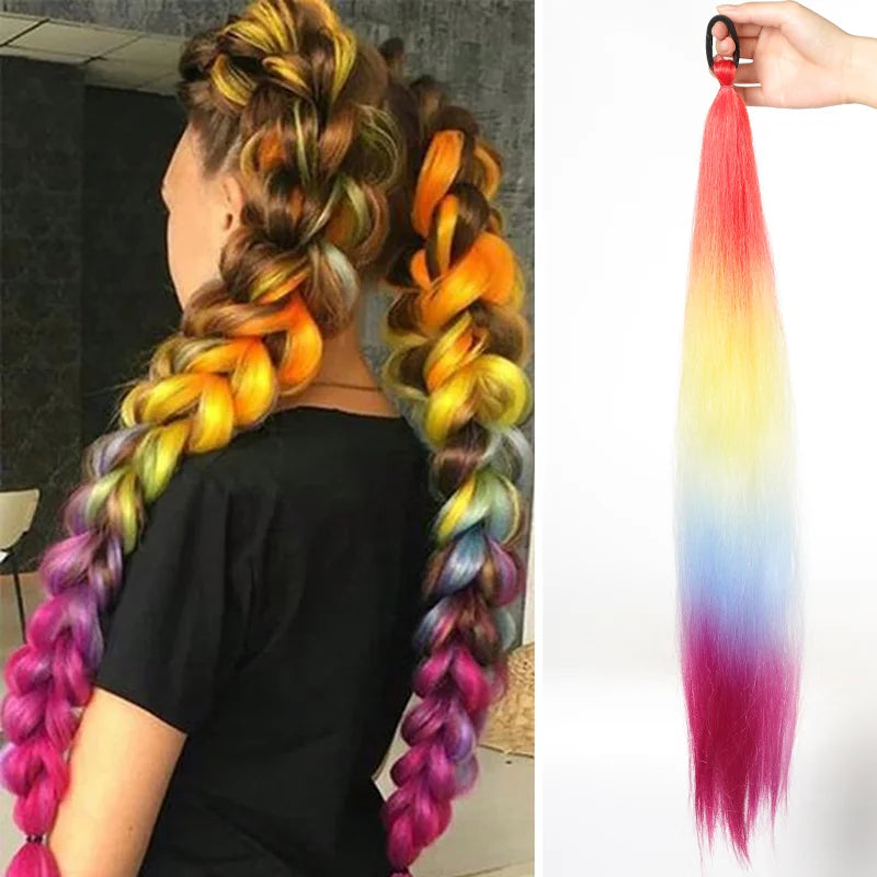 Prism Wave 26-Inch Ombre Braiding Ponytail