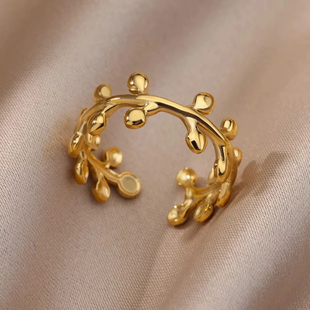 Adjustable Trendy Celestial Protection Geometric Ring Collection