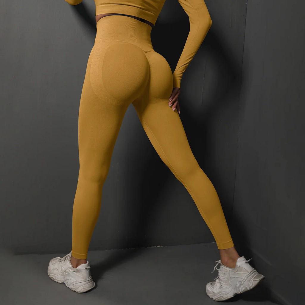 Yoga Leggings Ultra-Sculpt High-Waisted Scrunch Leggings – Squat-Proof Compression Fit