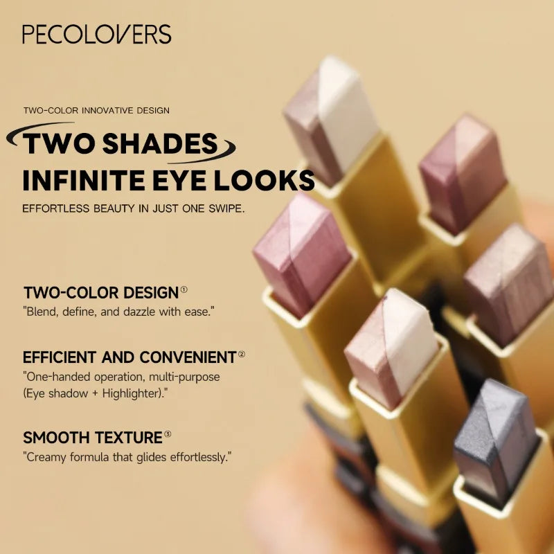 Instant Glam: 2-in-1 Gradient Eyeshadow & Highlighter Pencil – Long-Lasting Glow