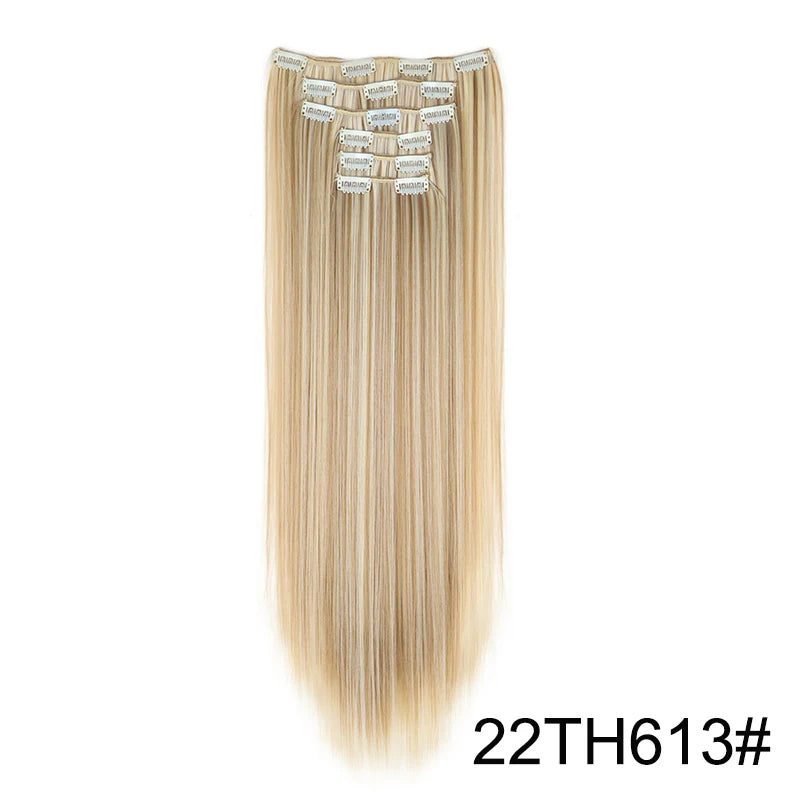 Aura Length 24-Inch Straight Clip-In Collection