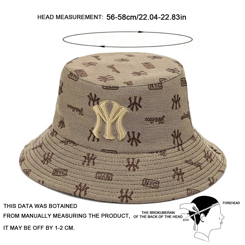 City-Ready Shade: Letter-Embroidered & Sun-Protective Bucket Hats