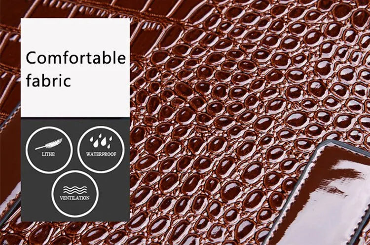 Signature Crocodile Texture Shopper – Sophisticated Luxury Work Tote