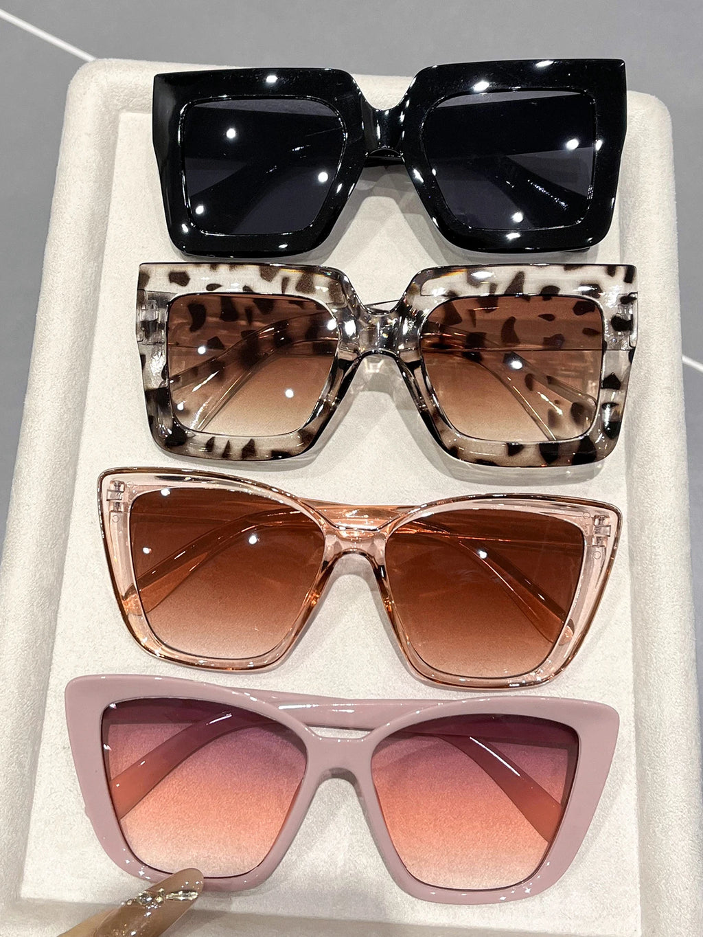 Top-Rated 4-Pack Cat-Eye & Square Sunglasses Sets