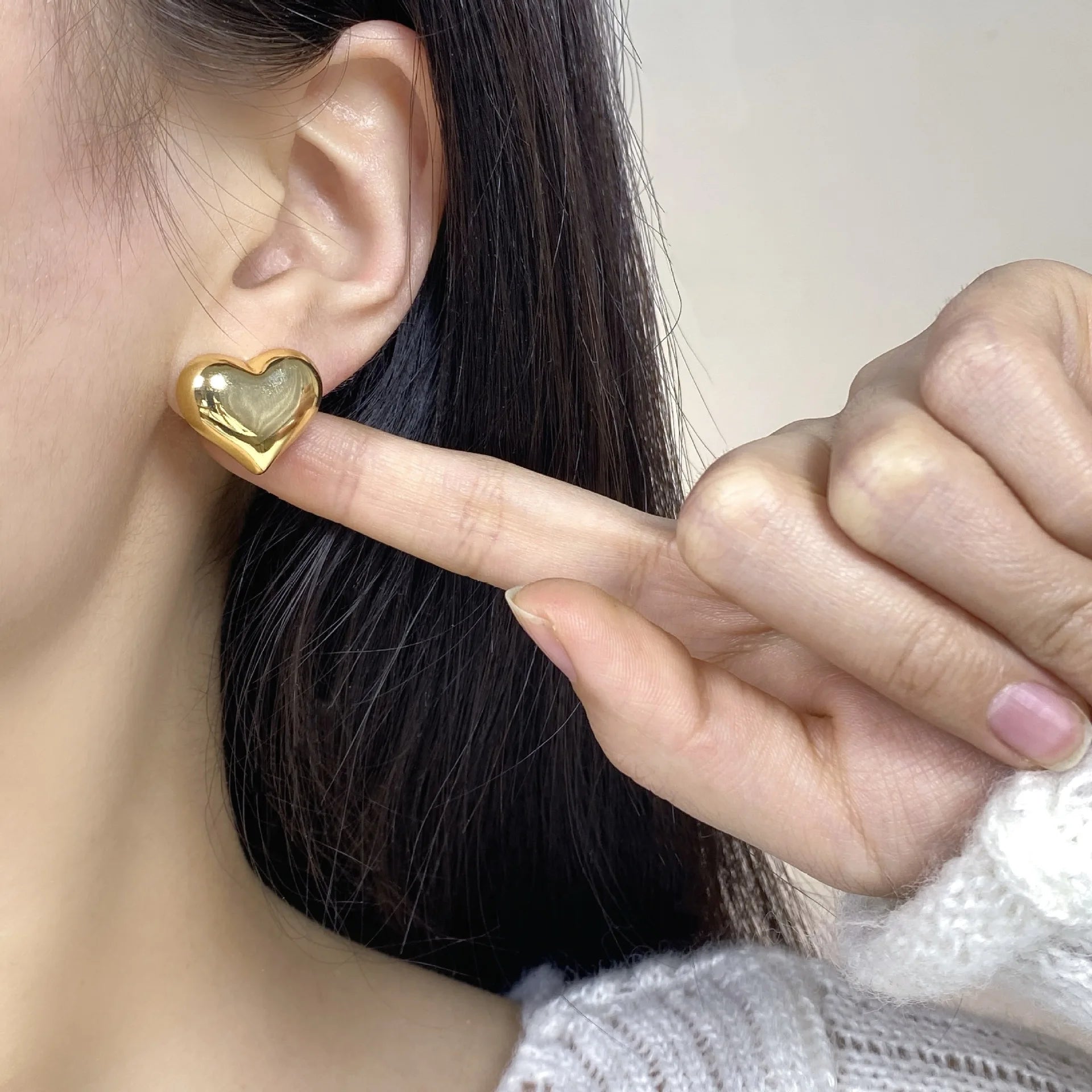 Bold Dome Ball Studs – Trendy Geometric Fashion Earrings for Her