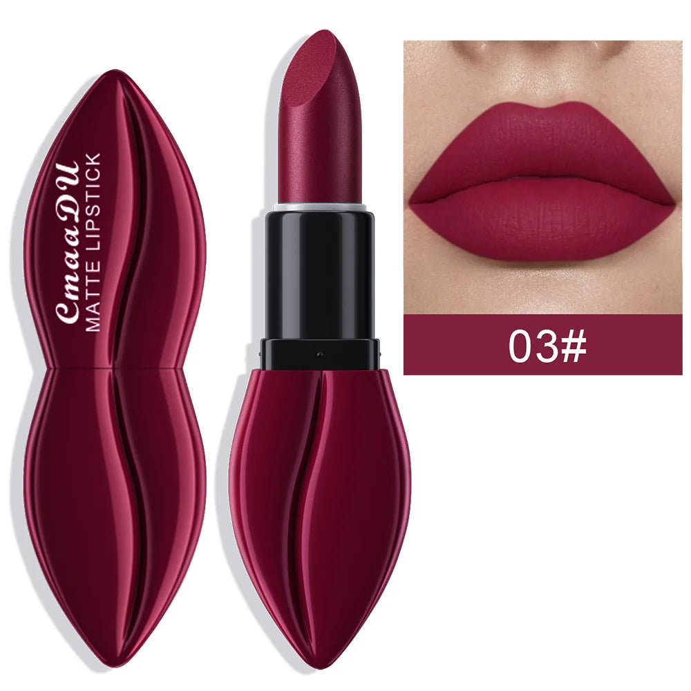 CmaaDu Signature Matte Collection – 10-Piece Long-Lasting Lipstick Set