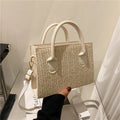 Japanese-Style Floral Woven Crossbody: The Perfect Fresh Summer Handbag