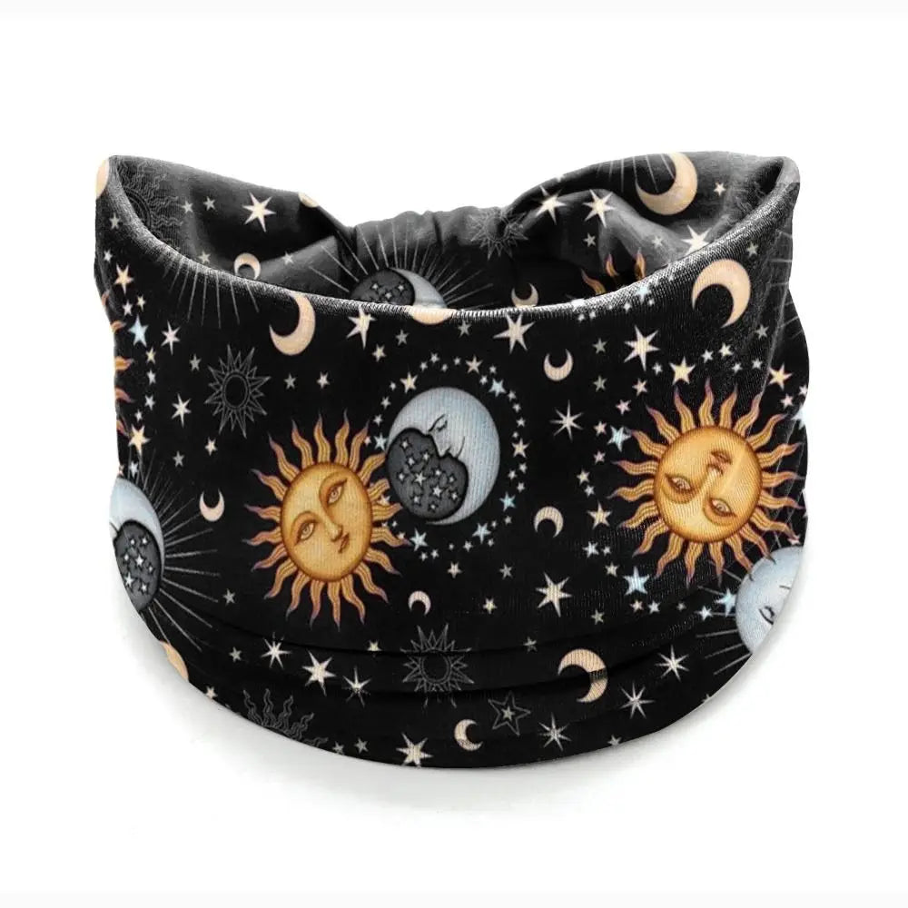 Vintage Bohemian Wide Headband – Elastic Knot Turban Hair Wrap for Effortless Style