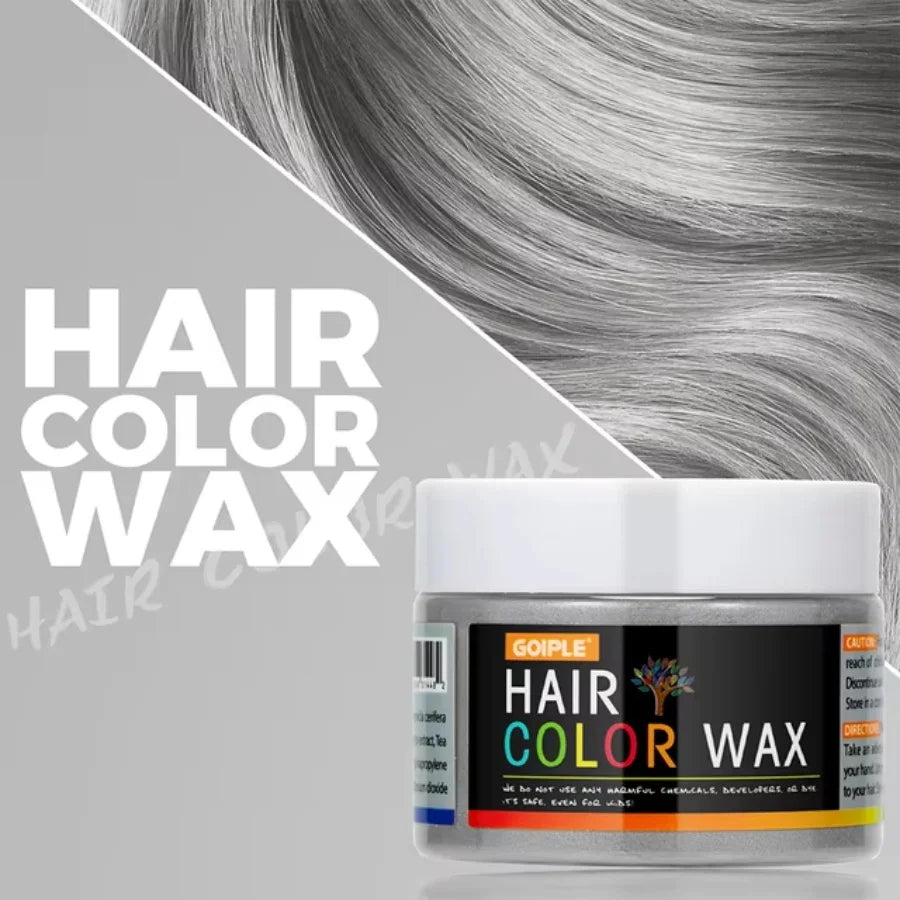 Temporary Hair Color Wax Mud – Easy Wash One-Time Coloring Cream for Hair, Beards, and Eyebrows, Instant Matte Hairstyle Styling Clay for Parties and Cosplay