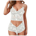 The Sexy Women Lingerie Set Thin Lace Flower Printed Underwear Suit