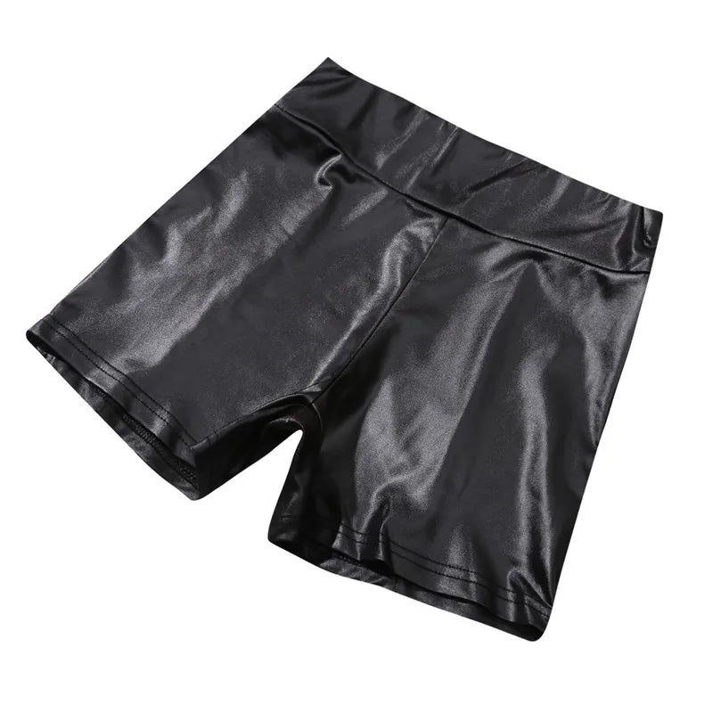 Sleek & Sassy High-Waisted Faux Leather Mini Shorts