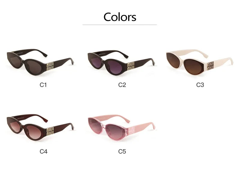 Glamour Fashion Oversized Oval Designer-Inspired Statement Sunglasses