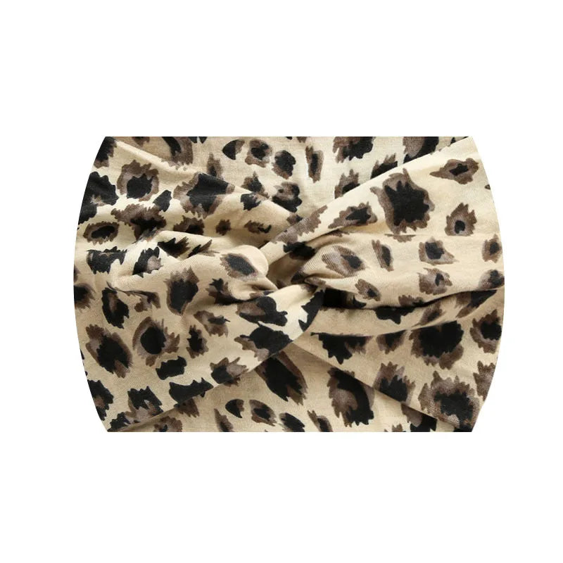 Extra-Wide 18cm Bohemian Headband – Stretchy Printed Turban Wrap for Fitness & Everyday Style