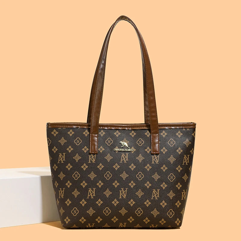 Luxe Grid-Pattern Shoulder Bag – The Ultimate Daily Carry-All