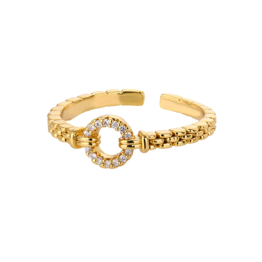 Adjustable Luxe Geometric 316L Gold Rings – The Ultimate All-Day Statement 48 Pieces