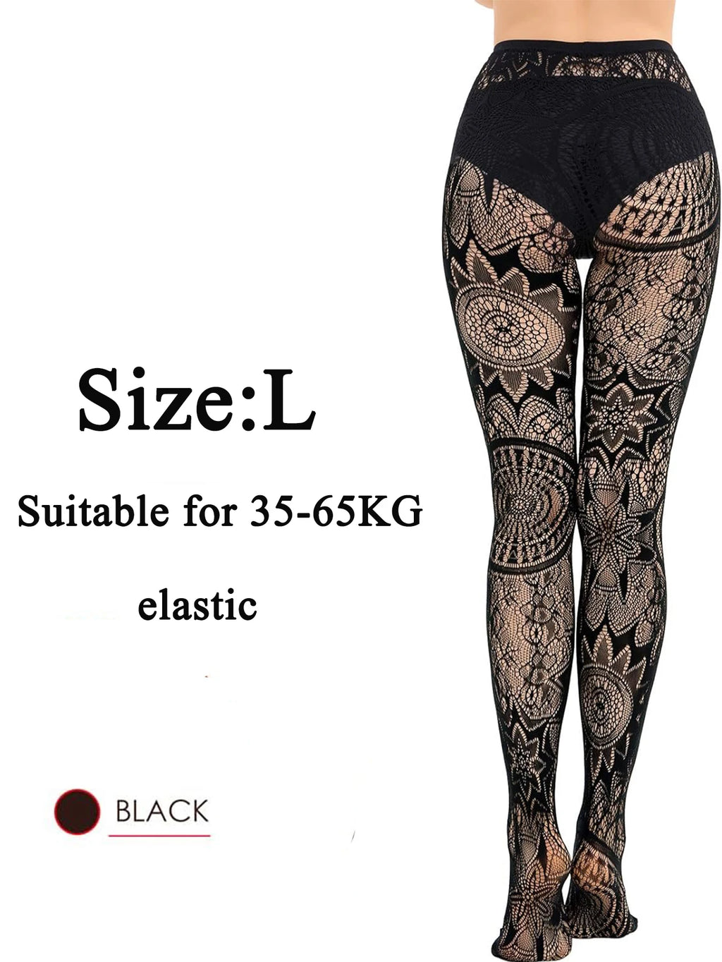 Obsidian Mesh: Tattoo-Lace & Hollow Fishnet Pantyhose