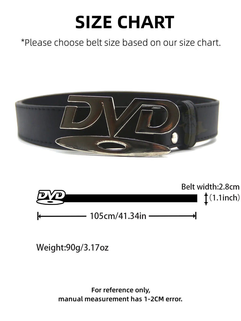 Nostalgic Design Niche Belt DVD Decoration Paired with Jeans Belt Versatile Fashion Design Sense